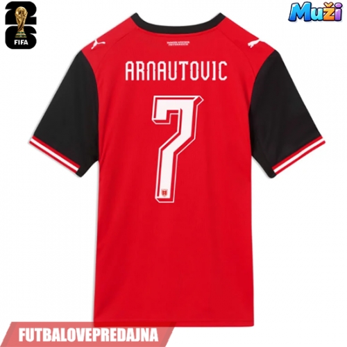 Lacne Muži Futbalové dres Rakúsko Marko Arnautovic #7 MS 2026 Krátky Rukáv - Domáci